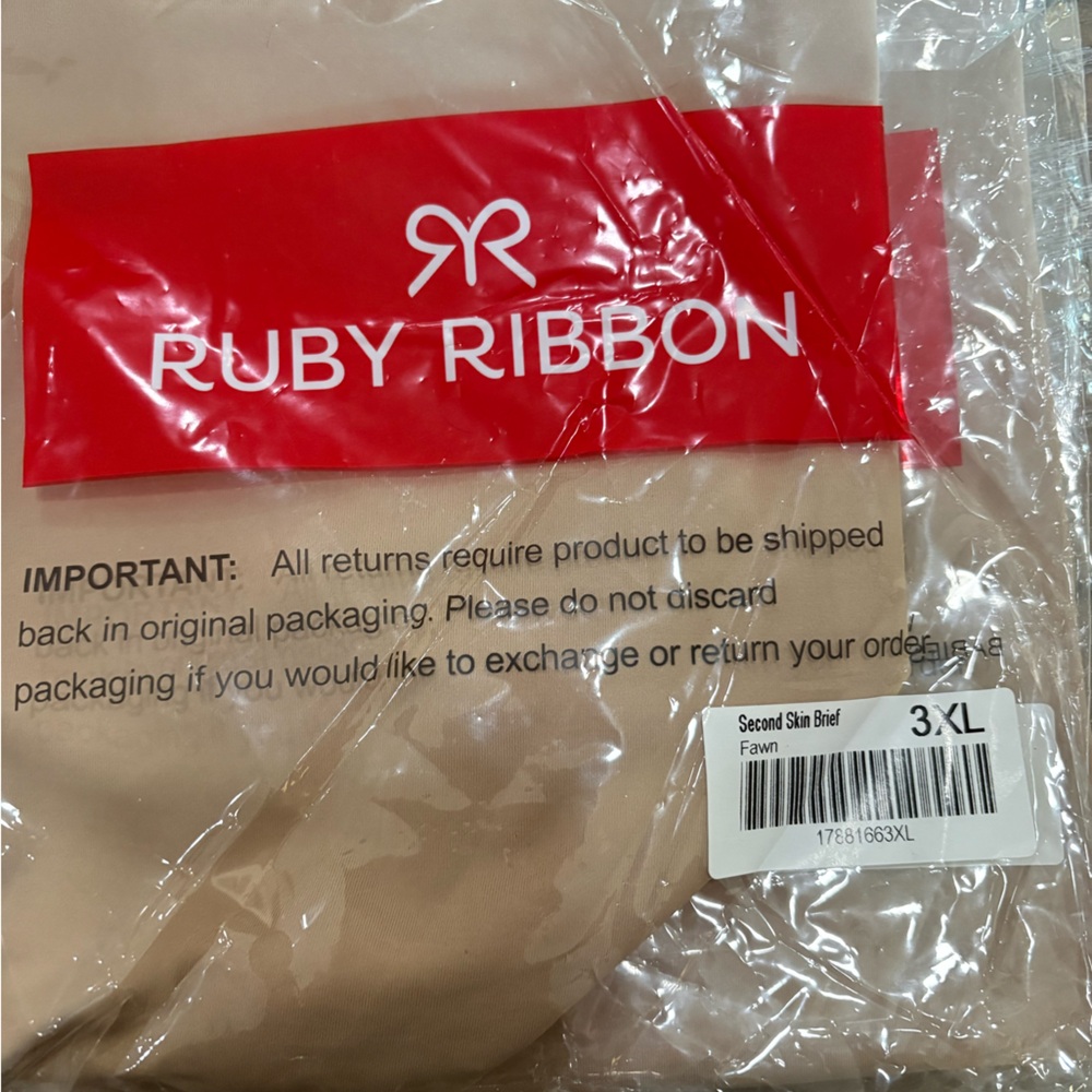Ruby Ribbon Second Skin Brief in Fawn - Picture 6 of 6
